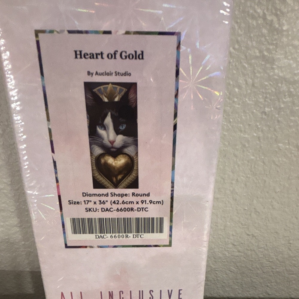 Diamond Art Club Heart of Gold DIY Diamond Art Kit, Round, DAC-6600R-DTC